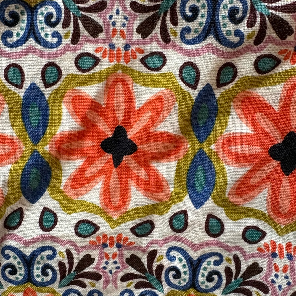 Boden linen pants NWT 8 wide leg trouser Floral Geo Multicolor, gorgeous print - Picture 12 of 14